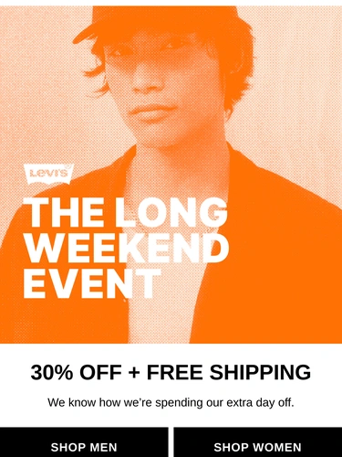 Levi's Sale Announcement