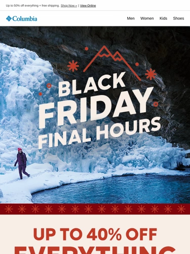 Columbia Sportswear Sale Announcement