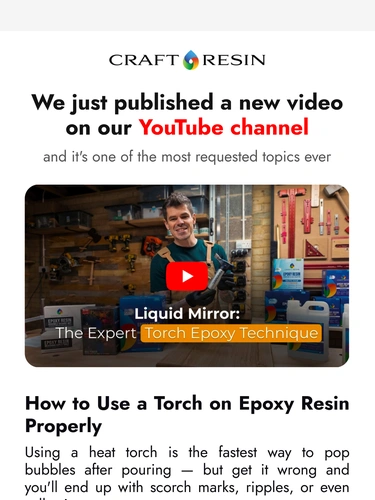 Craft Resin Newsletter