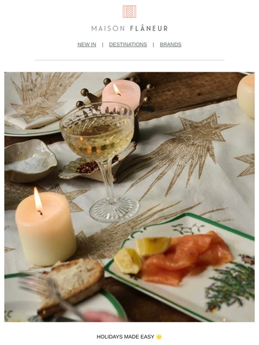 Maison Flaneur Holiday Campaign