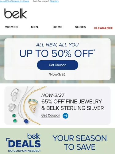 Belk Sale Announcement
