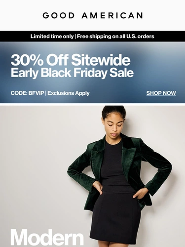 Good American Sale Announcement