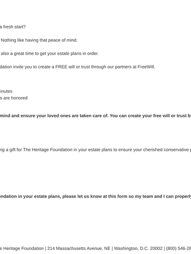 Heritage Foundation Event Invitation