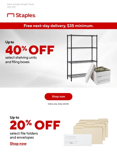 Staples Sale Announcement
