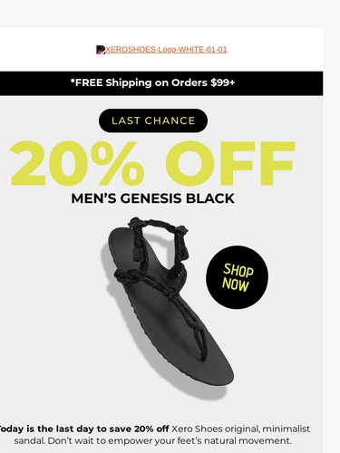 Xero Shoes Sale Announcement