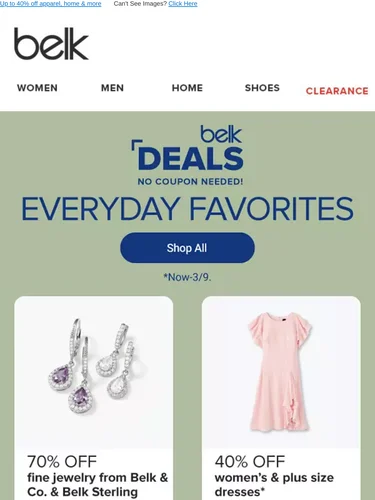 Belk Sale Announcement