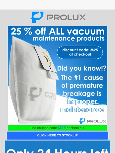 ProLux Cleaners Sale Announcement