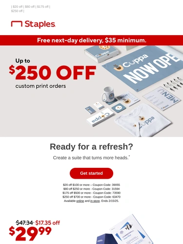 Staples Sale Announcement