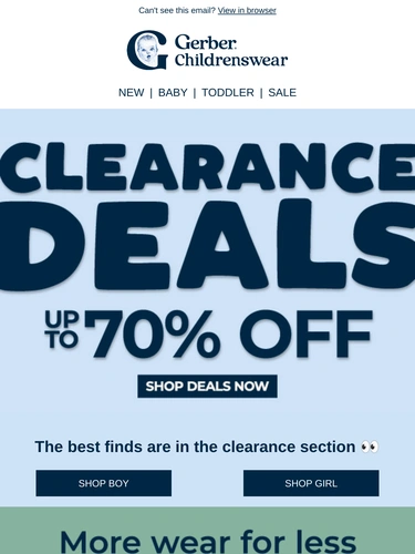 Gerber Childrenswear Email