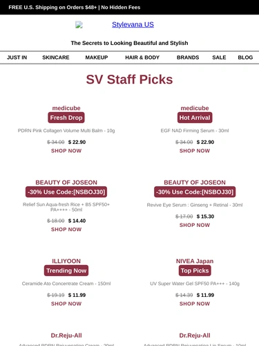 Stylevana Newsletter
