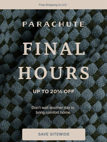 Parachute Home Sale Announcement