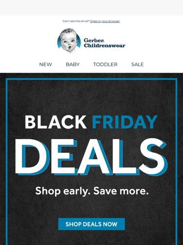 Gerber Childrenswear Sale Announcement