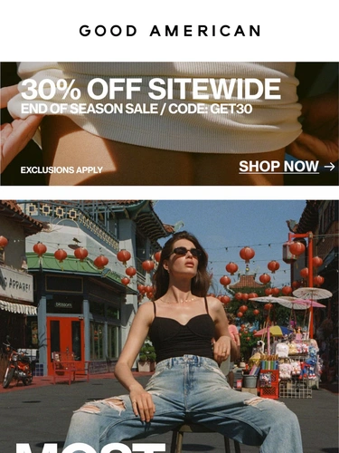 Good American Sale Announcement