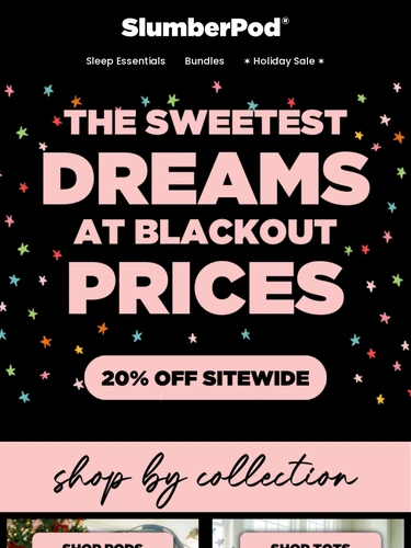 SlumberPod Sale Announcement