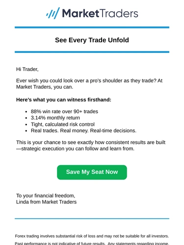 Market Traders Sale Announcement
