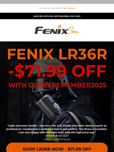 Fenix Store Sale Announcement