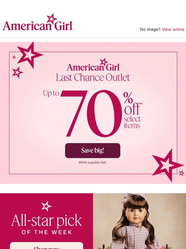 American Girl Sale Announcement