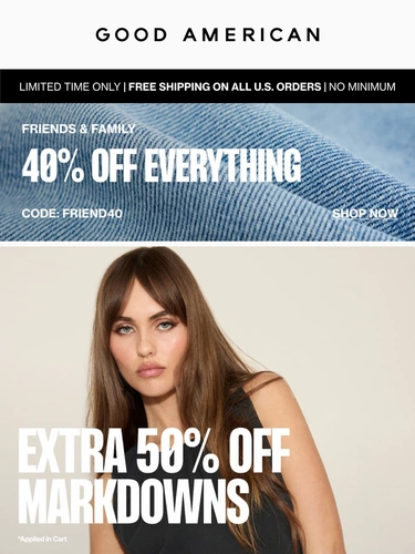 Good American Sale Announcement