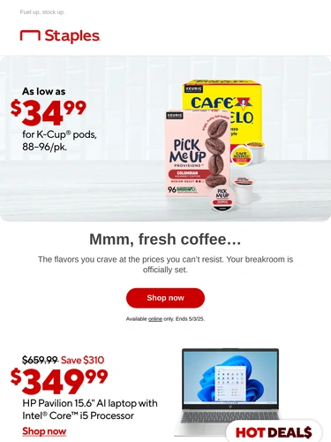 Staples Sale Announcement