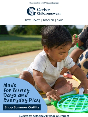 Gerber Childrenswear Sale Announcement