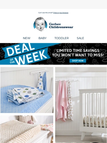 Gerber Childrenswear Sale Announcement