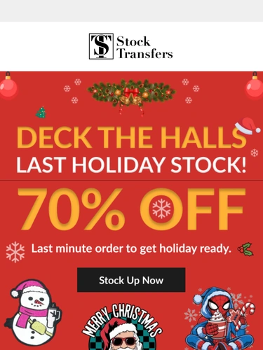 Stock Transfers Holiday Campaign