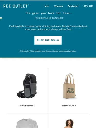 REI Sale Announcement