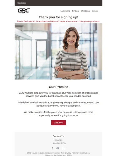 GBC Subscription Confirmation