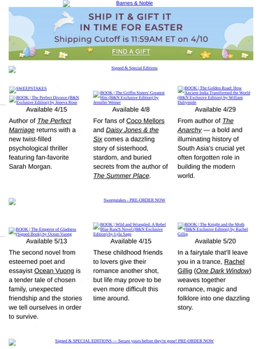 Barnes & Noble Newsletter