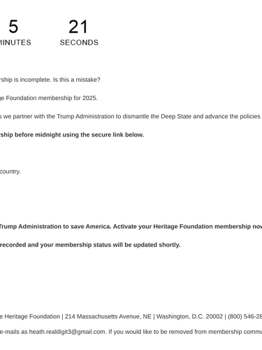 Heritage Foundation Transactional