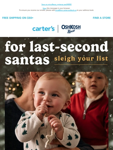 Carter's OshKosh Sale Announcement
