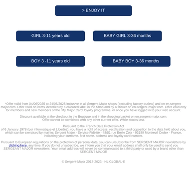 Sergent Major Sale Announcement