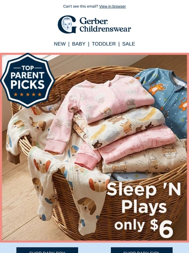 Gerber Childrenswear Sale Announcement