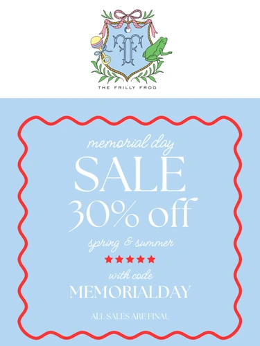 The Frilly Frog Sale Announcement