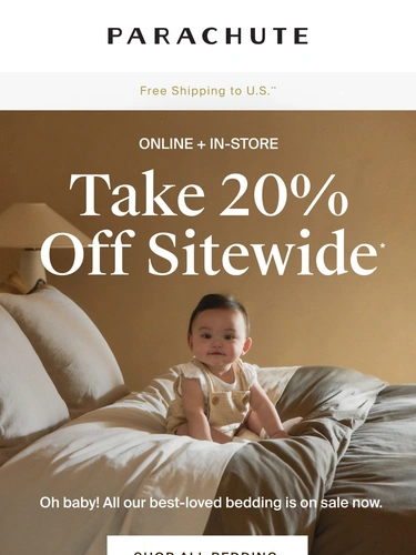 Parachute Home Sale Announcement