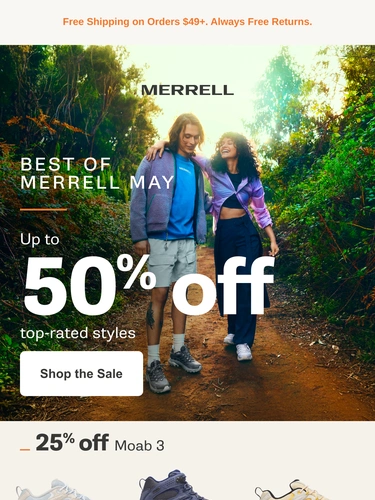 Merrell Sale Announcement