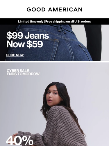 Good American Sale Announcement