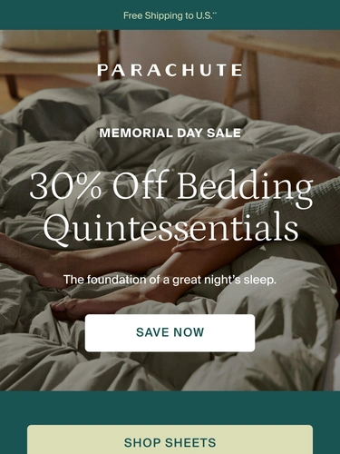 Parachute Home Sale Announcement