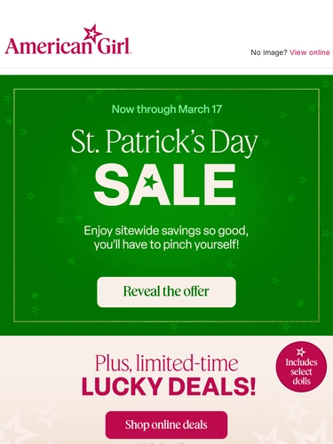 American Girl Sale Announcement