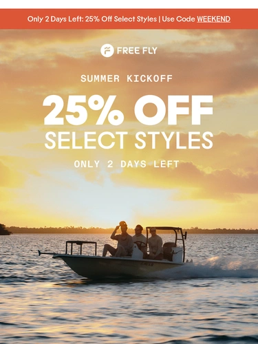 Freefly Apparel Sale Announcement