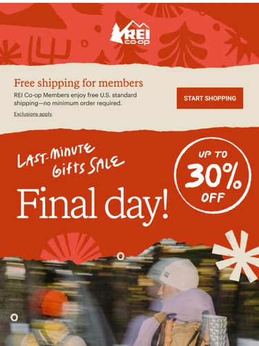 REI Sale Announcement