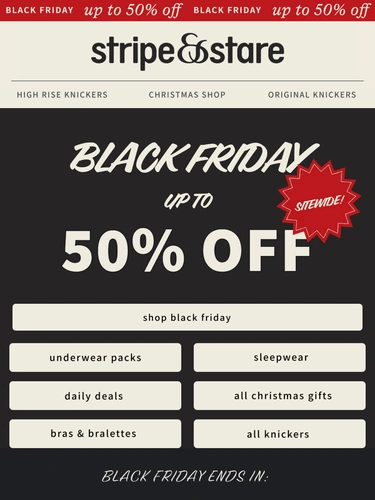 Stripe and Stare Sale Announcement