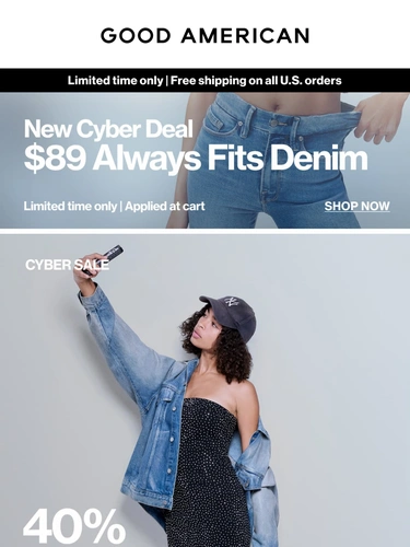 Good American Sale Announcement