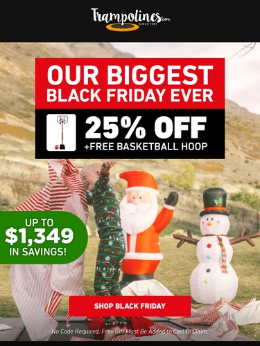 Trampolines.com Sale Announcement