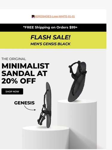 Xero Shoes Sale Announcement