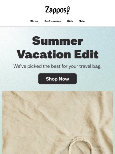 Zappos Sale Announcement