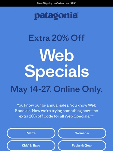 Patagonia Sale Announcement
