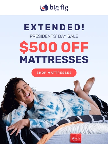 Big Fig Mattress Sale Announcement