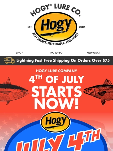 Hogylures Sale Announcement