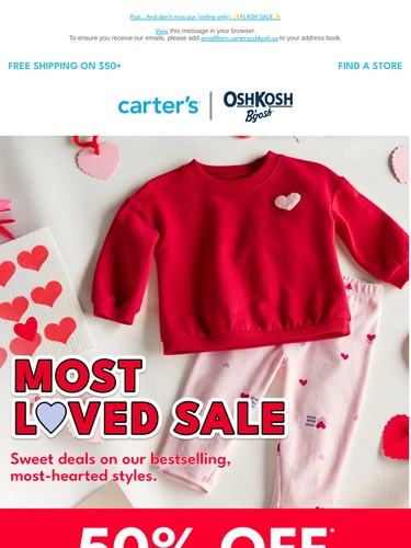 Carter's OshKosh Sale Announcement